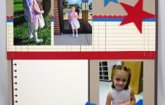 Making the First Day of Preschool Scrapbook Simple Sincere Back 2 School Scrapbook Layout