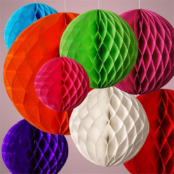 Making Your Own Hanging Paper Crafts 2019 2 12 Chinese Round Hanging Paper Honeycomb Flowers Balls Crafts Party Wedding Home Diy Decoration Paper Lantern Pompom From Dhhomegarden