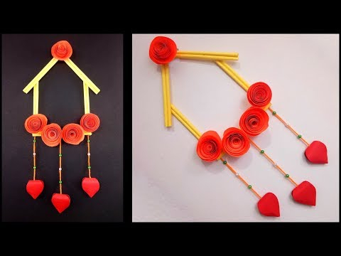 Making Your Own Hanging Paper Crafts Videos Matching Diy How To Make Paper Rose Flowers Wall