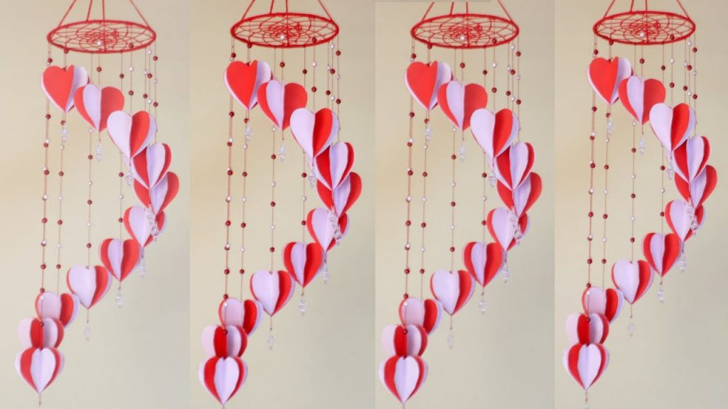 Making Your Own Hanging Paper Crafts Wow Beautiful Paper Jhumar How To Make Paper Wall