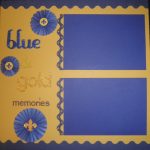 Memory Scrapbook ideas to Express Yourself Blue Gold Memories
