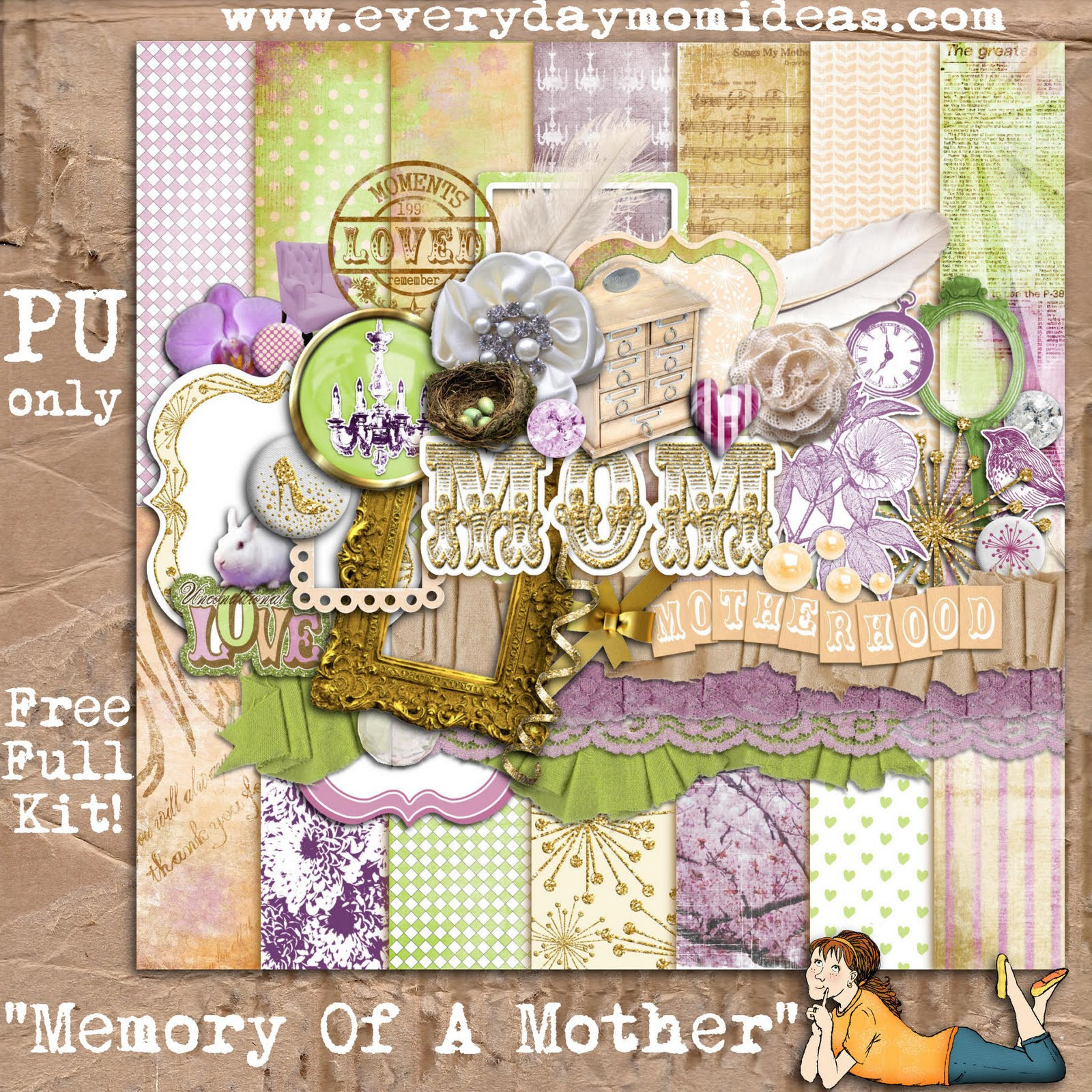 Memory Scrapbook ideas to Express Yourself Free Digital Scrapbook Layouts Free Quick Page Download Memories