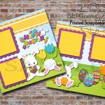 Most Important Elements on Easter Scrapbook Pages 2 Printed Premade Easter Scrapbook 12x12 Pages 001