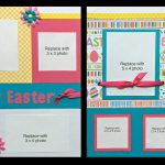 Most Important Elements on Easter Scrapbook Pages Easter 12x12 Premade Scrapbook Pages Happy Easter Easter Scrapbook Layout Spring Scrapbook Page Easter Bunny Bunny Holiday Easter Egg