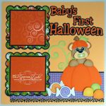 Ornaments to Apply on Halloween Scrapbook Pages Blj Graves Studio Bas First Halloween Scrapbook Page
