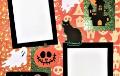 Ornaments to Apply on Halloween Scrapbook Pages Two Page Halloween Scrapbook Kit 12 X 12 Ready To Assemble Scrapbook Kit Halloween Layout