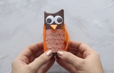 Owl Craft Toilet Paper Roll Paper Roll Owl owl craft toilet paper roll|getfuncraft.com