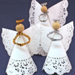 Paper Angel Crafts Easy Angel Crafts Doily Paper Angel Three Finished paper angel crafts|getfuncraft.com