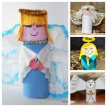 Paper Angel Crafts Paper Roll Angels paper angel crafts|getfuncraft.com