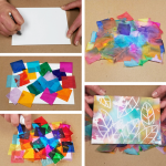 Paper Art And Craft Bleeding Tissue Paper Painting paper art and craft |getfuncraft.com