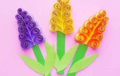 Paper Art And Craft Rolled Paper Hyacinth Spring Flower Craft 1 2 paper art and craft |getfuncraft.com