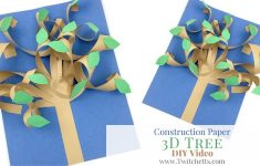 Paper Arts And Crafts For Kids Construction Paper 3d Tree Video Fb paper arts and crafts for kids |getfuncraft.com