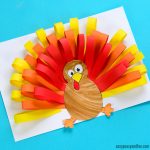 Paper Arts And Crafts For Kids Paper Strips Turkey Craft For Kids paper arts and crafts for kids |getfuncraft.com