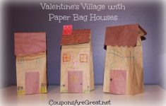 Paper Bag Valentine Crafts Valentines Village With Paper Bag Houses paper bag valentine crafts |getfuncraft.com