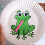 Paper Bowl Crafts Paper Plate Frog Craft For Kids paper bowl crafts|getfuncraft.com