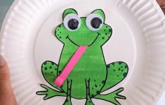 Paper Bowl Crafts Paper Plate Frog Craft For Kids paper bowl crafts|getfuncraft.com