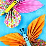 Paper Butterfly Craft Accordian Fold Butterflies Craft For Kids paper butterfly craft|getfuncraft.com