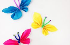 Paper Butterfly Craft Colorful Paper Butterflies Insects Fun Kids Activities Childs First Crafting Projects Cml paper butterfly craft|getfuncraft.com