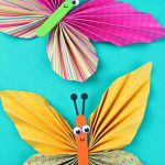 Paper Butterfly Craft Colorful Paper Butterfly Craft paper butterfly craft|getfuncraft.com