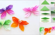 Paper Butterfly Craft Diy Easy Folded Paper Butterflies Ttt2 paper butterfly craft|getfuncraft.com