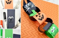Paper Chain Craft Paper Chain Halloween Paper Craft For Kids paper chain craft|getfuncraft.com