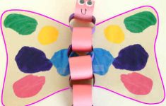 Paper Chain Craft Spaperbutterfly paper chain craft|getfuncraft.com
