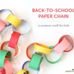 Paper Chain Craft Summer Craft For Kids Header paper chain craft|getfuncraft.com