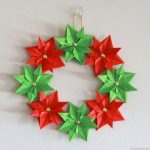 Paper Christmas Crafts Christmas Paper Origami Wreath paper christmas crafts|getfuncraft.com