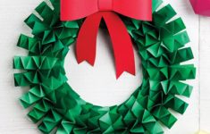 Paper Christmas Crafts Christmas Wreath Paper Crafts Origami 439x660 Copy paper christmas crafts|getfuncraft.com