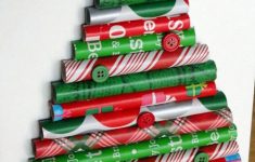 Paper Christmas Crafts Wrapping Paper Christmas Tree paper christmas crafts|getfuncraft.com