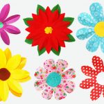 Paper Craft For Kids Flowers Foldingpaperflowers 8petal paper craft for kids flowers|getfuncraft.com