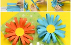 Paper Craft For Kids Flowers Simple Paper Flower Craft 1 paper craft for kids flowers|getfuncraft.com