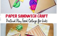 Paper Craft For Kids Pretend Play Paper Sandwich Craft For Kids paper craft for kids|getfuncraft.com