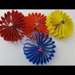 Paper Craft Ideas For Decoration How To Make A Paper Flowers Very Easy And Simple Paper Crafts Diy Room Decoration Ideas Wall Decor paper craft ideas for decoration |getfuncraft.com