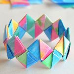 Paper Craft Ideas For Teenagers Folded Paper Bracelets paper craft ideas for teenagers|getfuncraft.com