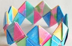 Paper Craft Ideas For Teenagers Folded Paper Bracelets paper craft ideas for teenagers|getfuncraft.com