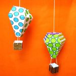 Paper Craft Ideas For Teenagers Hot Air Balloon Mobile Template S2 paper craft ideas for teenagers|getfuncraft.com