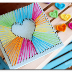 Paper Craft Ideas For Teenagers How To Make Rainbow Heart String Art paper craft ideas for teenagers|getfuncraft.com