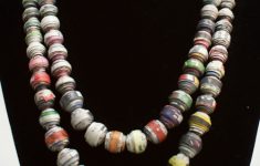 Paper Craft Jewellery Doublestrandroundnewspaperbeadnecklace2 paper craft jewellery|getfuncraft.com