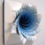 Paper Craft Making Blue Paper Flowers Craft Ideas Contemporary Wall Art paper craft making|getfuncraft.com