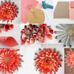 Paper Craft Making Paper Dahlia Wreath paper craft making|getfuncraft.com