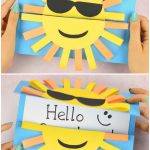 Paper Craft Making Sun Diy Paper Card Idea For Kids paper craft making|getfuncraft.com