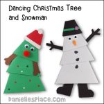 Paper Crafts Christmas Dancing Snowman Christmas Tree paper crafts christmas|getfuncraft.com