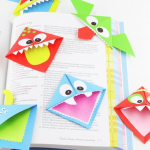 Paper Crafts For Kids Origami Corner Bookmarks Easy Peasy And Fun paper crafts for kids|getfuncraft.com