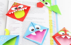 Paper Crafts For Kids Origami Corner Bookmarks Easy Peasy And Fun paper crafts for kids|getfuncraft.com