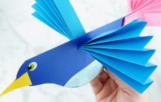 Paper Crafts For Kids Paper Bird Craft 8 paper crafts for kids|getfuncraft.com