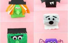 Paper Crafts For Preschoolers Paper Bag Halloween Crafts 2 400x400 paper crafts for preschoolers|getfuncraft.com