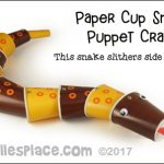 Paper Crafts For Toddlers Paper Cup Snake Craft paper crafts for toddlers|getfuncraft.com