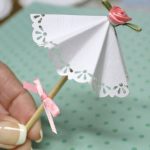 Paper Doily Craft Ideas Doily Parasol Picks paper doily craft ideas|getfuncraft.com
