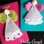Paper Doily Crafts For Kids Doily Angel Christmas Card Craft For Kids paper doily crafts for kids|getfuncraft.com